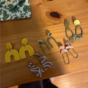 Statement Clay Earring Earrings Set